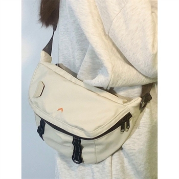 Unisex PU crossbody torba za pojas i prsa, najlonska podstava, proljeće 2025, džep mezzanine