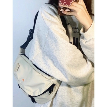 Unisex PU crossbody torba za pojas i prsa, najlonska podstava, proljeće 2025, džep mezzanine