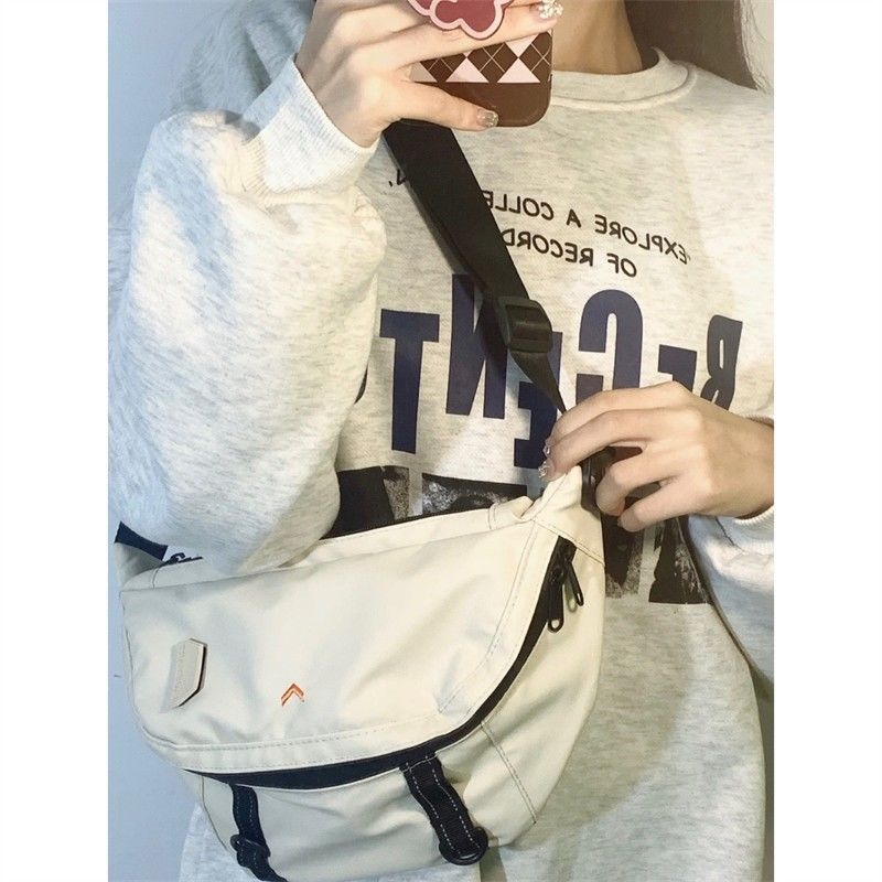 Unisex PU crossbody torba za pojas i prsa, najlonska podstava, proljeće 2025, džep mezzanine
