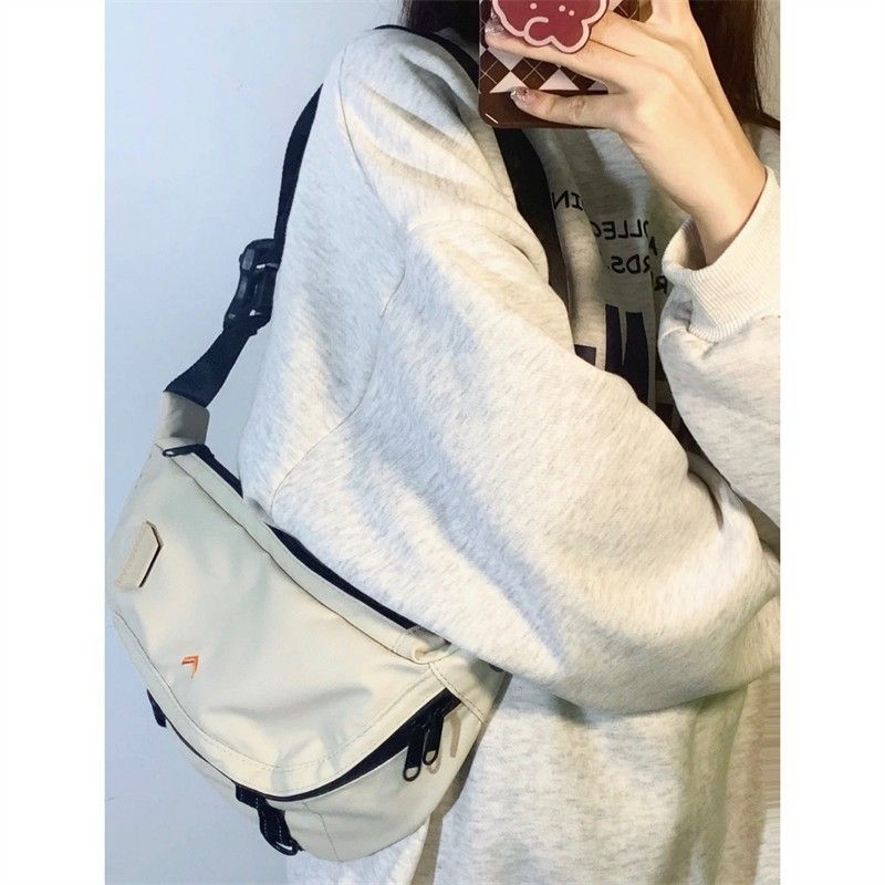Unisex PU crossbody torba za pojas i prsa, najlonska podstava, proljeće 2025, džep mezzanine