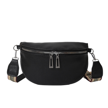 Ženska crossbody torbica — urbana jednostavnost dizajna, PU materijal, oblik jastuka, zatvaranje zatvaračem, poliester podstava