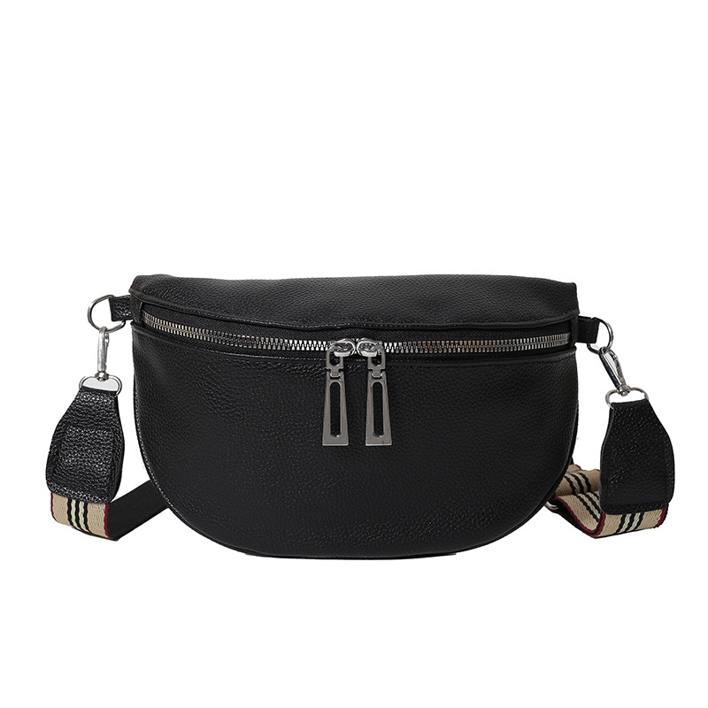 Ženska crossbody torbica — urbana jednostavnost dizajna, PU materijal, oblik jastuka, zatvaranje zatvaračem, poliester podstava