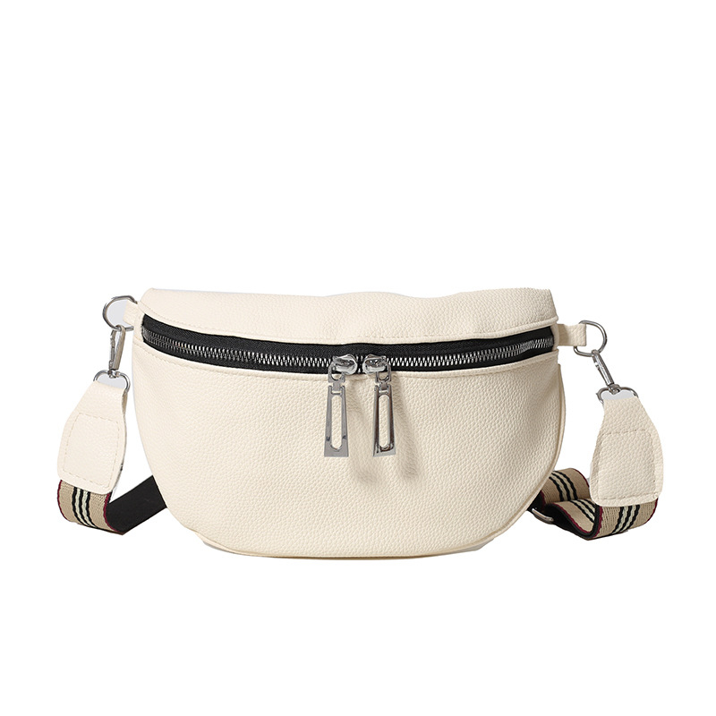 Ženska crossbody torbica — urbana jednostavnost dizajna, PU materijal, oblik jastuka, zatvaranje zatvaračem, poliester podstava