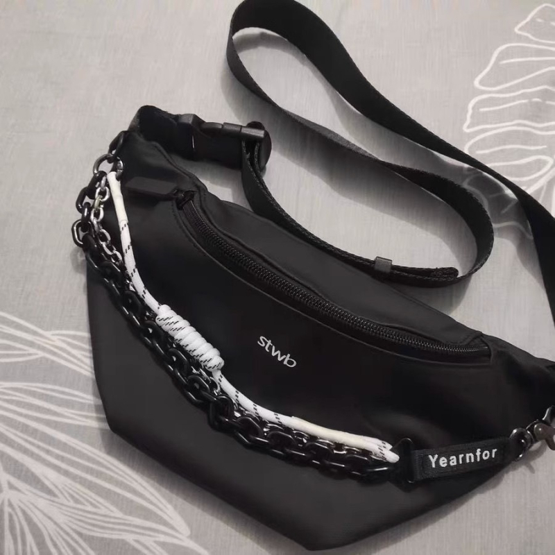 Nylon crossbody torba u Dumpling stilu, sa zipom, unutarnja podstava nylon, Dumpling oblik