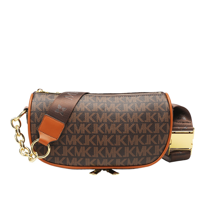 PVC torbica u obliku dumpling, Messenger stil, PU podstava, zatvarač