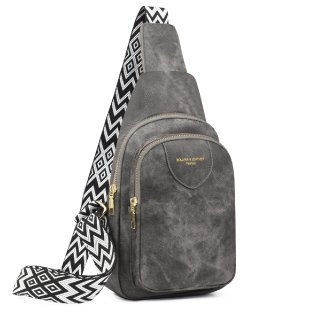Crossbody torba — PU, meka tekstura, zip zatvarač, ID pretinac, poliesterska podstava