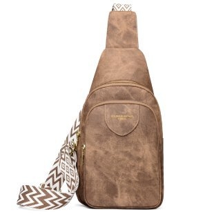 Crossbody torba — PU, meka tekstura, zip zatvarač, ID pretinac, poliesterska podstava