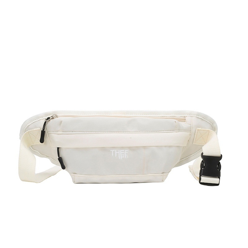 Geantă crossbody din pânză, unisex, cu fermoar, căptușeală din nailon, interior laminat (Primăvara 2024)
