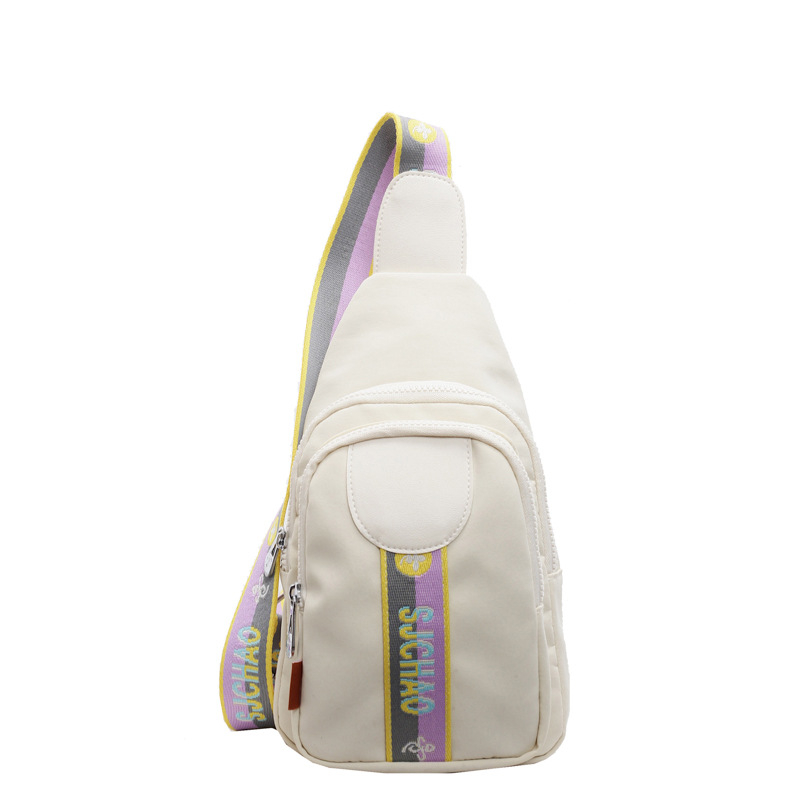 Ženska nylon crossbody torba, gradski stil, zatvaranje na zip, unutarnja zip pretinac i džep za ID – proljeće 2025