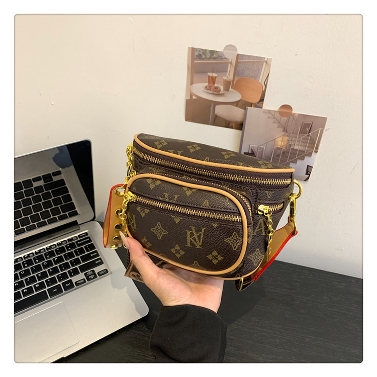 Urban PU pojas torba s više pretinaca, crossbody dizajn, zatvarač, poliester podstava
