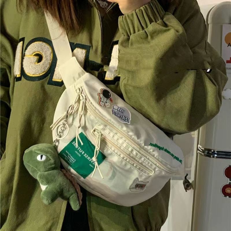 Ženska torbica u Harajuku stilu, japanski gradski stil, retro korejski dojam, svestrana torbica za pojas ili crossbody
