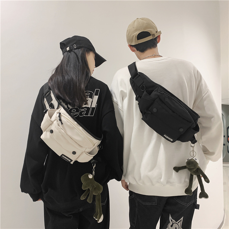Nylon Crossbody torbica za muškarce i žene, INS modni stil, mala torba u korejskom stilu, casual preko ramena, Harajuku multifunkcionalna torba za pojas i prsni dio