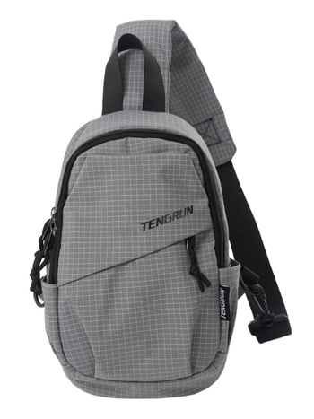 Crossbody torba – urbana jednostavnost, najlon, podstava od poliester-pamuk, zatvaranje zatvaračem, unutarnja struktura dokument torbe, mekana, Zima 2025, Blue canon.