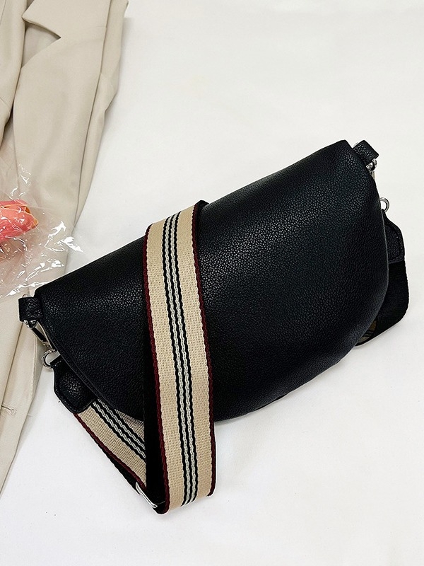 Ženska crossbody torbica s džepom za telefon – PU materijal, zatvarač, mala veličina, jednostruka naramenica, jesen 2024