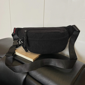 Ženska platnena crossbody torba - Zima 2025, zatvarač, džep za telefon, trodimenzionalni dizajn