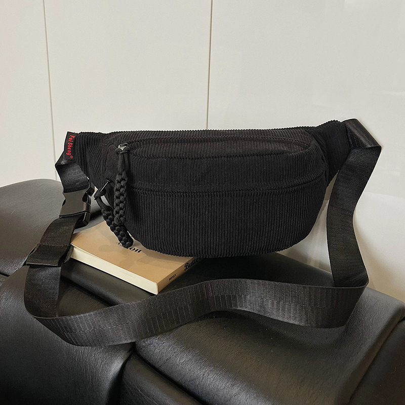 Ženska platnena crossbody torba - Zima 2025, zatvarač, džep za telefon, trodimenzionalni dizajn