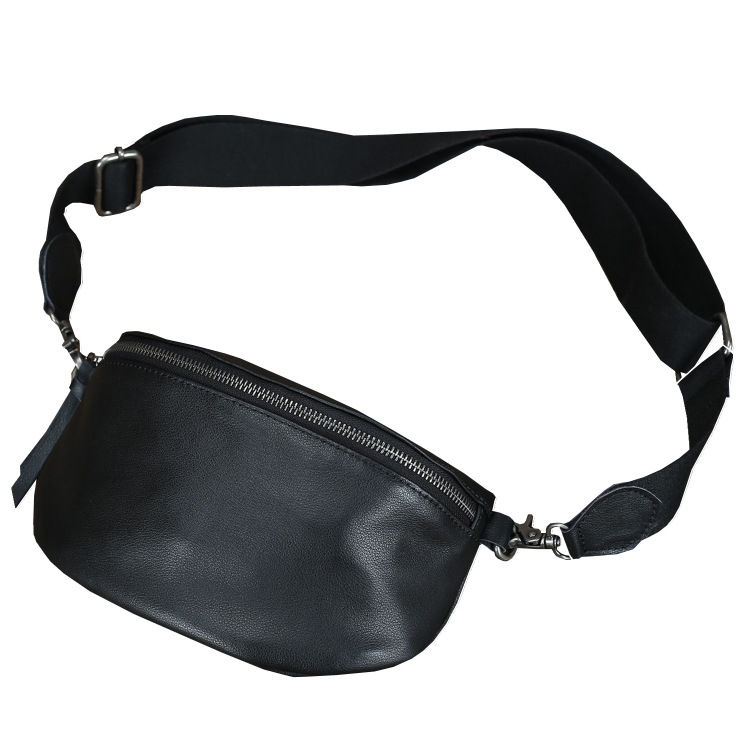 Ženska torbica od prave kože, gornji sloj teleće kože, mala kvadratna crossbody torbica sa zipom, unutarnja džep sa zipom