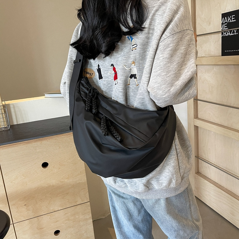 Unisex nylon crossbody torba za poslovnu svakodnevicu, zatvarač, zima 2025