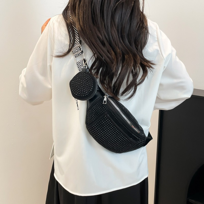 Ženska crossbody torba XN7028, Street Trend stil, PU materijal, velika zapremina, zatvarač, poliester podstava, džep za telefon
