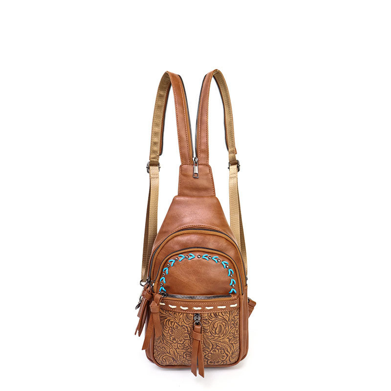 Átalakítható crossbody táska hátizsákkal, PU anyag, poliészter bélés, cipzáras zárás, belső cipzáras zseb, másodlagos rekesz