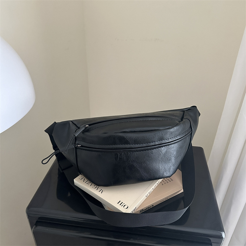 PU crossbody torba za žene, vertikalni kvadratni oblik, zatvaranje na zip, najlonska podstava, unutarnja pregrada s dijelom, Jesen 2025