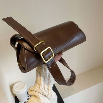 Ženska crossbody torba, casual stil, mala kružna torba, poliester, zatvaranje poklopca, proljeće 2025