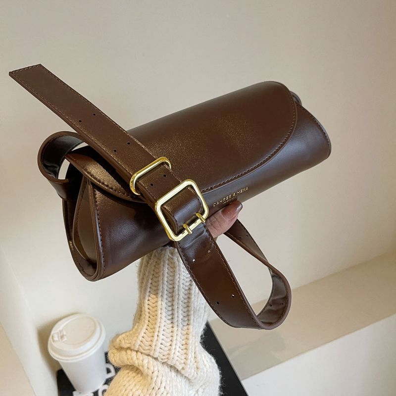 Ženska crossbody torba, casual stil, mala kružna torba, poliester, zatvaranje poklopca, proljeće 2025