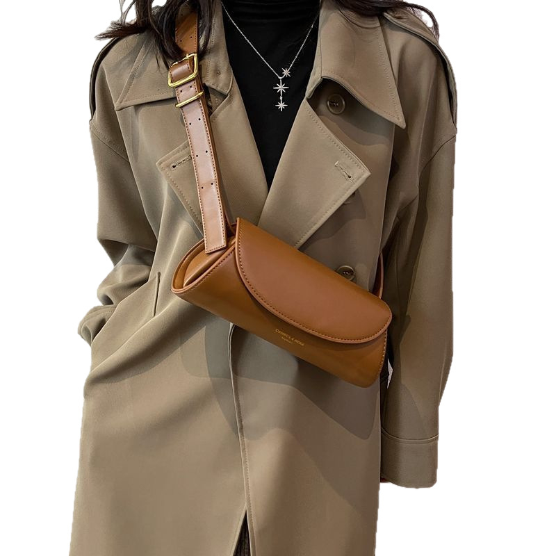 Ženska crossbody torba, casual stil, mala kružna torba, poliester, zatvaranje poklopca, proljeće 2025