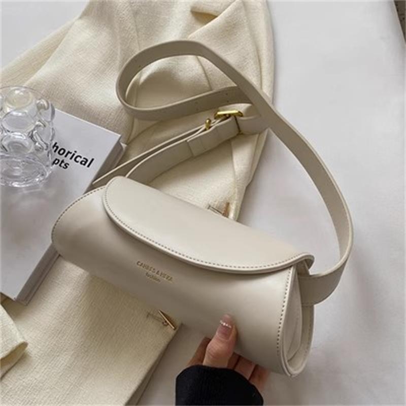 Ženska crossbody torba, casual stil, mala kružna torba, poliester, zatvaranje poklopca, proljeće 2025