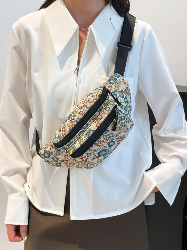 Manwu PU crossbody torba za žene, zatvaranje na zip, podstava od poliestera, trodimenzionalna vanjska površina, Harajuku/Japanski stil