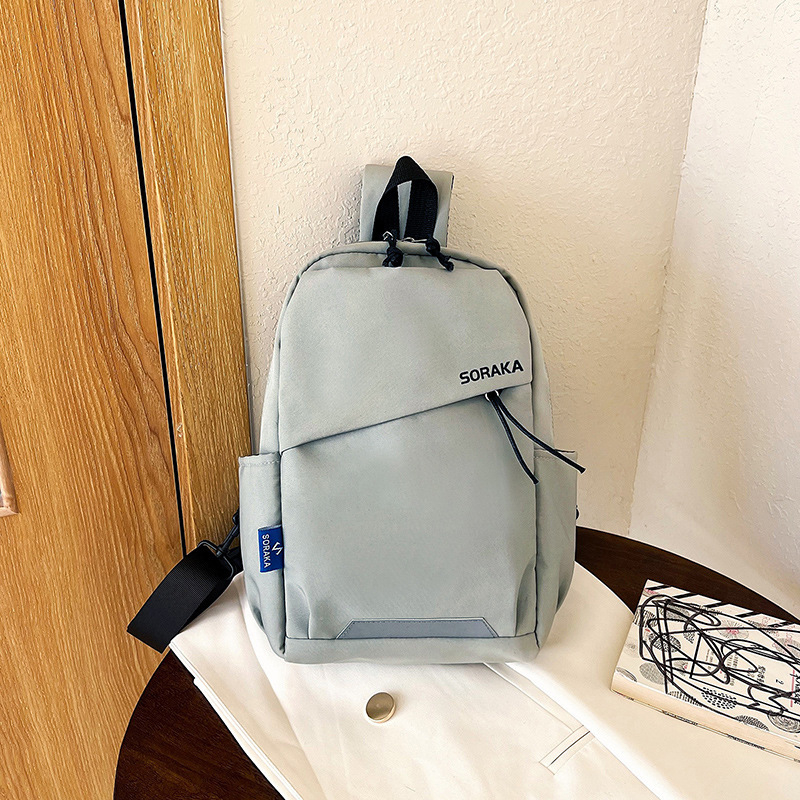 Torba preko ramena – najlon, zatvarač na zip, džep za telefon, podstava od poliestera, ulični stil