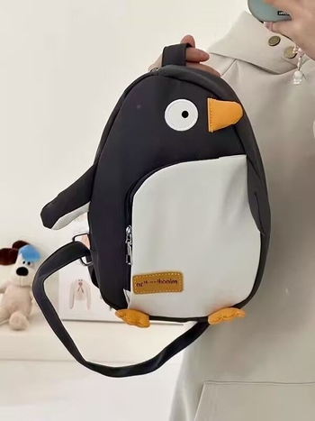 Pingvin torba preko prsa – PU materijal, podstava od najlona, unisex stil, proljeće 2025, svakodnevna uporaba