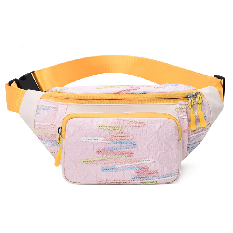 Yunhe chest bag za muškarce i žene, lagana sportska crossbody torba, Oxford tkanina, podstava od poliester, unutarnji džep na zatvarač i džep za telefon, zimsko izdanje 2025