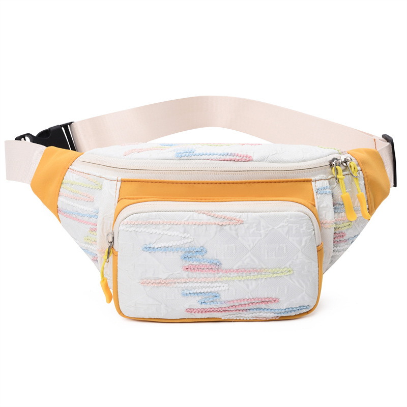 Yunhe chest bag za muškarce i žene, lagana sportska crossbody torba, Oxford tkanina, podstava od poliester, unutarnji džep na zatvarač i džep za telefon, zimsko izdanje 2025