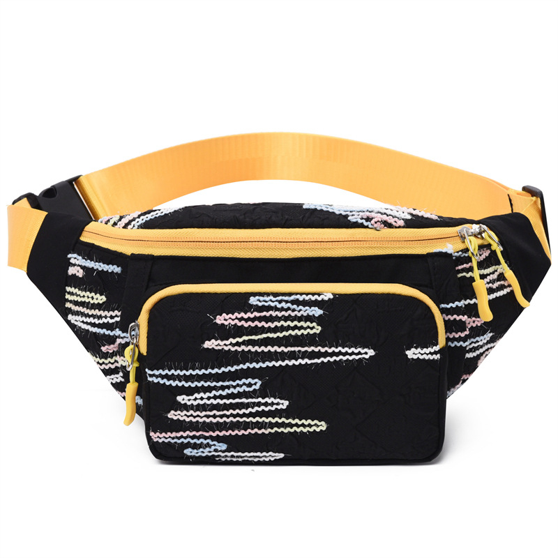 Yunhe chest bag za muškarce i žene, lagana sportska crossbody torba, Oxford tkanina, podstava od poliester, unutarnji džep na zatvarač i džep za telefon, zimsko izdanje 2025