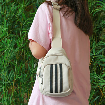 Ženska crossbody torba od Oxford tkanine – lagana, gradski stil, zatvarač, unutarnja džep s zatvaračem, unutarnji patch džep, poliester podstava