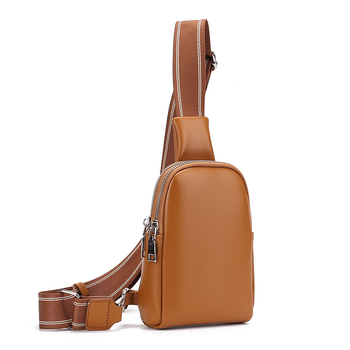 Unisex crossbody torba, ulični stil, PU koža, zatvarač, podstava od poliestera i pamuka, džep za telefon