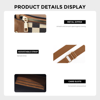 Geantă de umăr din pânză crossbody cu buzunar pentru căști, formă ovală, fermoar, fără căptușeală, buzunar intern, curea unică, primăvara 2025.