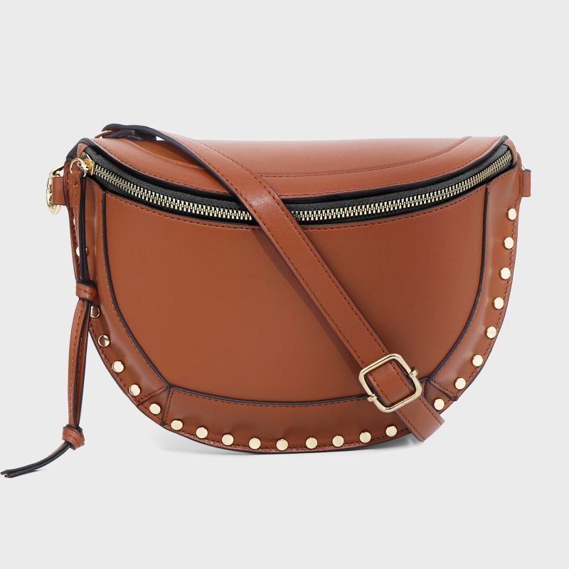 Geantă de umăr din pânză crossbody cu buzunar pentru căști, formă ovală, fermoar, fără căptușeală, buzunar intern, curea unică, primăvara 2025.