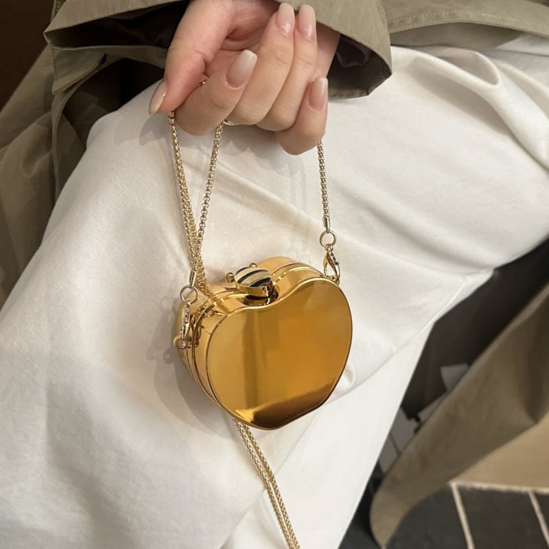 Akrilna crossbody torba u kutijskom obliku za slušalice, čvrsta konstrukcija, zaključavanje, jedan remen
