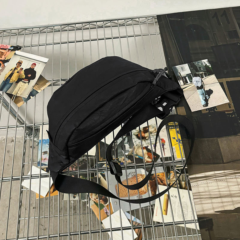 Muška torbica za prsa u street fashion stilu, Dupont papir materijal, zip zatvarač, džep za mobitel, 3D vanjska torba, Wenyan