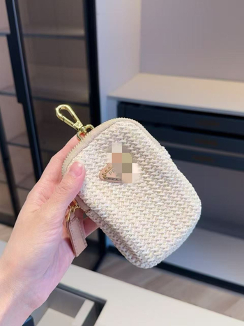 Geantă crossbody pătrată cu fermoar, material bumbac-lin, buzunar intern pentru telefon, o singură curea, pentru utilizare zilnică