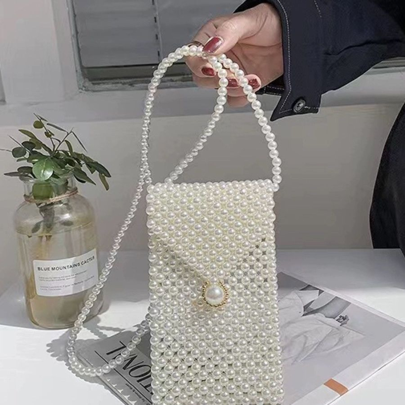 Cilindrična crossbody torba — akril, pleteni dizajn, unutarnji džepovi za telefon, osobnu iskaznicu i kameru