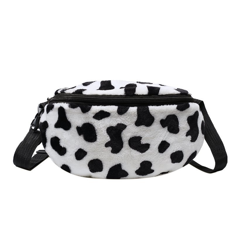Ženska crossbody torbica od pliša, Dumpling Bag stil, školjkasti oblik, zatvaranje na zip, poliester podstava