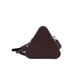 Crossbody torbica od PU, trokutasti oblik, zatvarač, trodimenzionalni izgled, bez podstave, proljeće 2024, gradski jednostavan stil