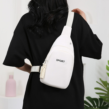 Višestruka ženska crossbody torba velikog kapaciteta, Oxford platno, zatvarač, džep za mobitel, gradski minimalistički stil, ljeto 2024