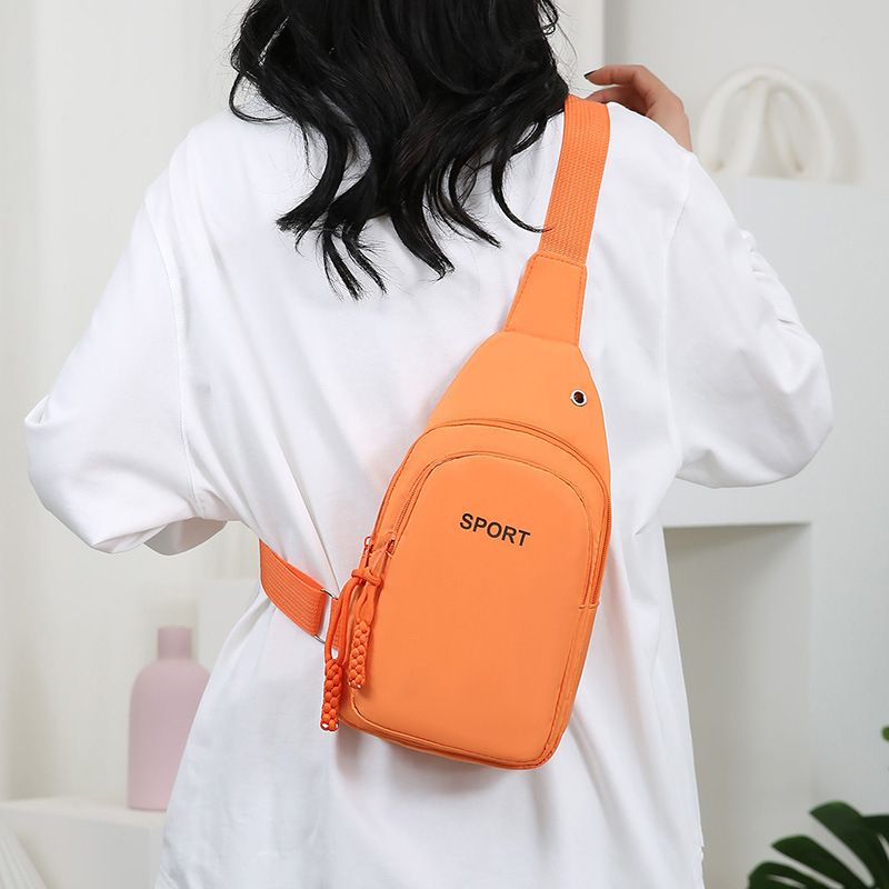 Višestruka ženska crossbody torba velikog kapaciteta, Oxford platno, zatvarač, džep za mobitel, gradski minimalistički stil, ljeto 2024