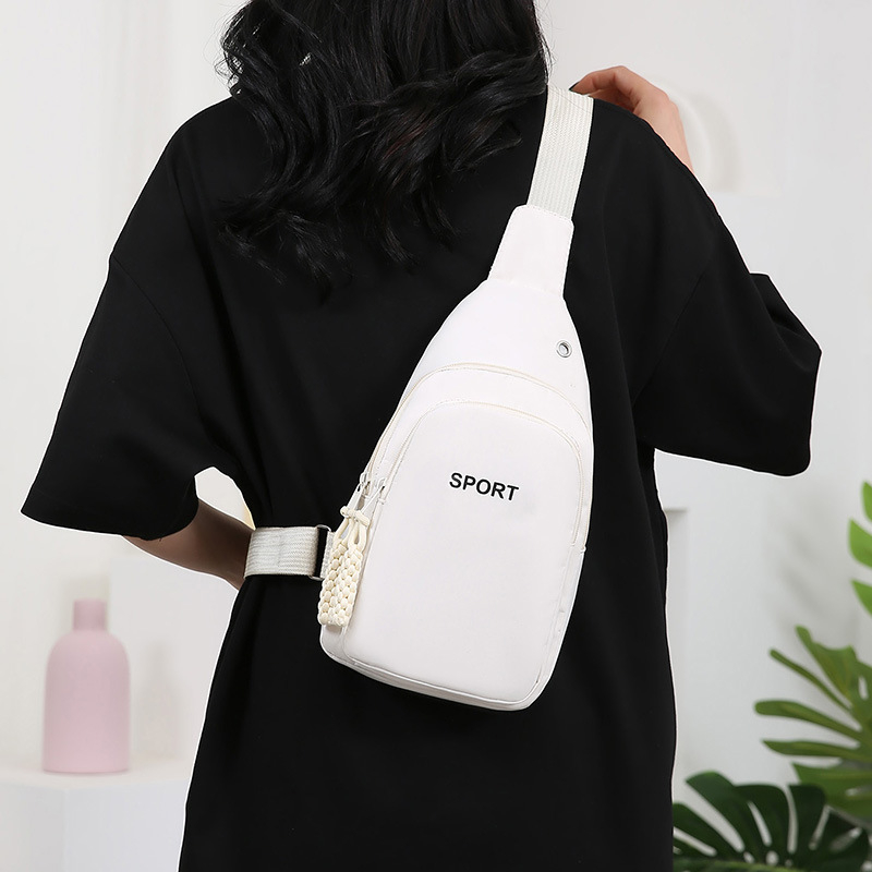 Višestruka ženska crossbody torba velikog kapaciteta, Oxford platno, zatvarač, džep za mobitel, gradski minimalistički stil, ljeto 2024