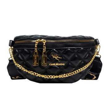 Ženska crossbody torbica za struk – ulični stil, PU materijal, ljeto 2024, zatvarač, džep za mobitel