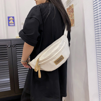 Ženska torba oko struka, gradski minimalistički stil, Oxford tkanina, zatvarač, unutarnji džep za telefon